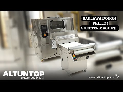 altuntop - Baklawa Dough( Phillo ) Sheeter Machine