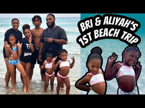 Brielle & Aliyah’s 1st Time At The Beach 🌊