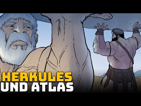 Herkules und Atlas - Der Titanatlas versucht Herkules Auszutricksen Die 12 Arbeiten des Herkules #11
