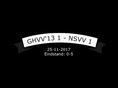 GHVV'13 1 - NSVV 1, 25-11-2017