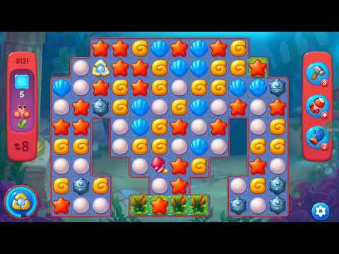 Fishdom Hard Level 9121 (with Double Lightning Booster) @choraelmin