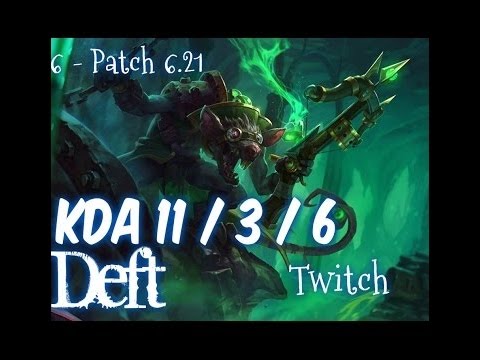 KT Deft TWITCH vs JHIN ADC - Patch 6.23 KR Ranked