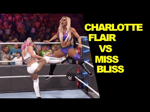 WWE 2K22 Charlotte Flair vs Miss Bliss - Extreme Rules
