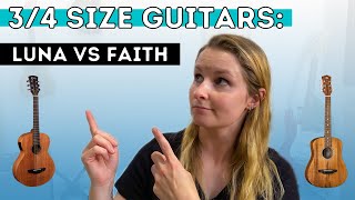 Video thumbnail for 3/4 Size Guitar Review and Comparison: Luna vs. Faith by Cortney Gale