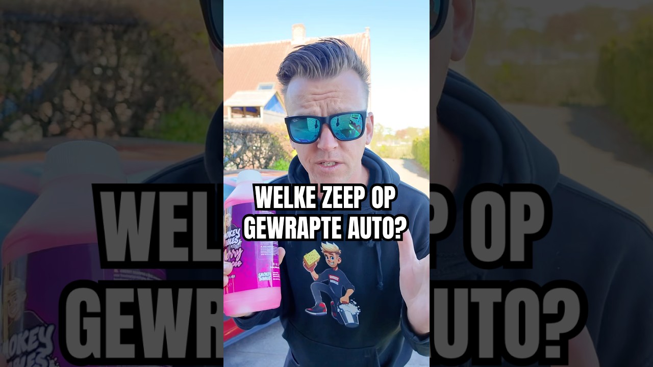 Welke zeep moet ik gebruiken als mijn auto gewrapt is?
