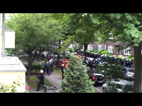 Demo, Polizeieinsatz, Hamburg-Hamm. 2.06.2012