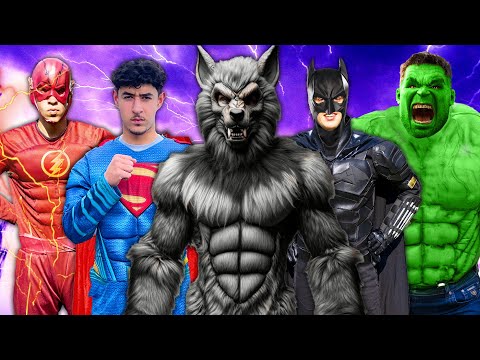 Werewolf VS Superheroes - Hide and Seek!