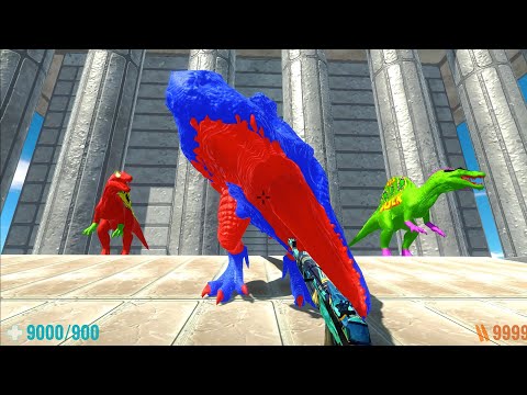 FPS AVATAR ANCIENT DEATH RUN with ALL WEAPONS & HP BAR - Animal Revolt Battle Simulator
