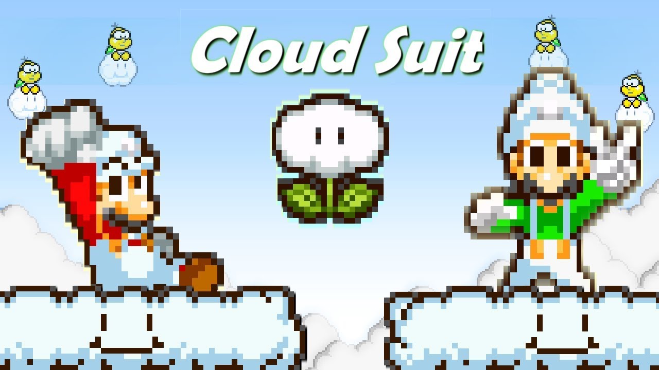Cloud Suit:Mario and Luigi (Sprite Animation)