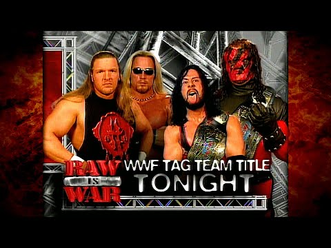 Kane & X-Pac vs Test & Triple H w/ Chyna Tag Titles Match 4/12/99