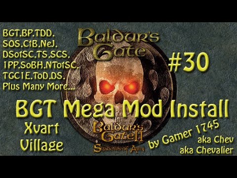 Let's Play Baldur's Gate Trilogy Mega Mod Part 30 -  Xvart Village We get there