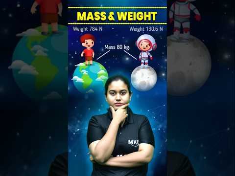 Difference Between Mass and Weight  #physics #gravitation