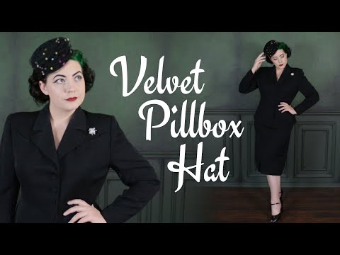 Making a Velvet Pillbox // A Hat How To