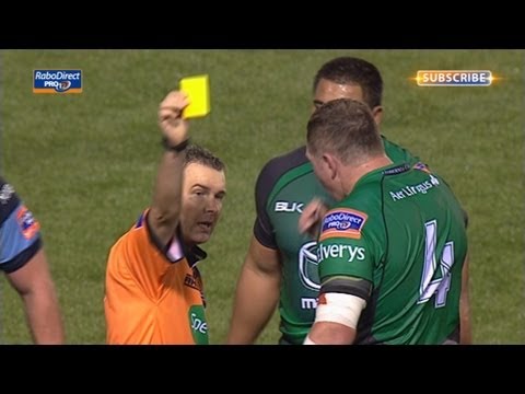 Rodney Ah You Yellow Card Cardiff Blues v Connacht 13th Sept 2013