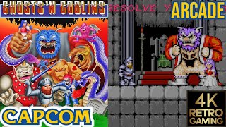 Ghost 'n Goblins Arcade ( Capcom 1985 ) 4k 60fps Longplay