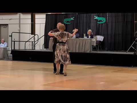 Carolyn & Tony Ahart performing a demonstration dance at the 74th National Square Dance Convention in Shreveport, LA.