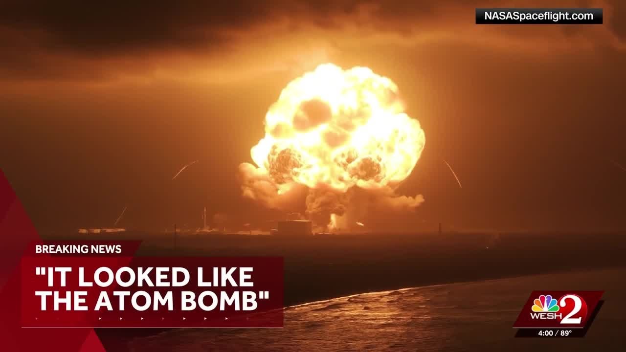 'Looked like the atom bomb': Dozens call 911 after rocket explosion rocks Space Coast