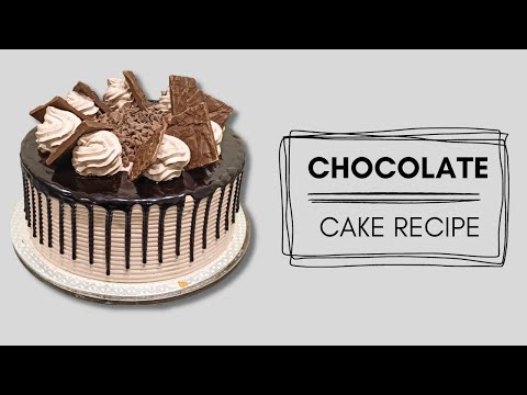 Delicious Moist Chocolate Cake Recipe. Easy Chocolate Drips Cake. Chocolate Birthday Cake.