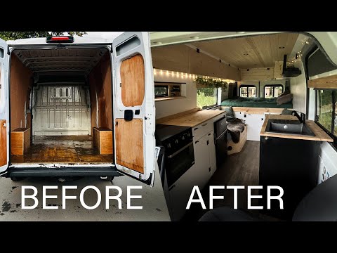 DIY Van Conversion | Full Build TIMELAPSE (start to finish) 