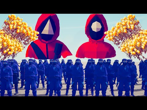 12x SQUID GAME SOLDIER vs 100x RANGED UNITS - Totally Accurate Battle Simulator TABS