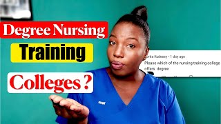 Can you Do Degree Nursing in Nursing Training Colleges ???