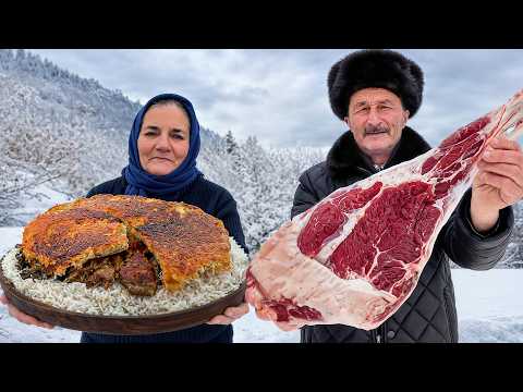 Snowy Village Lamb Plov and Family Table