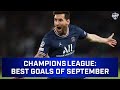Top-10 Champions League Goals of September | Ronaldo, Messi, Griezmann & Sheriff!!
