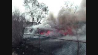 preview picture of video 'Fully Involved Garage Fire With A Jeep Grand Cherokee Inside, Gary Indiana'