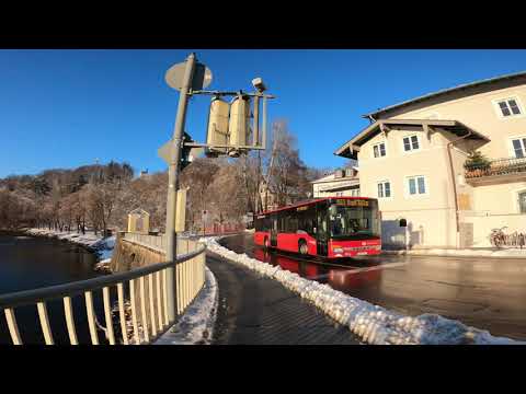 Bad Tölz, Germany : 4k Walkthrough Winter Season // 35 Minutes Walk