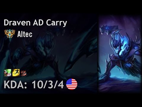 Draven AD Carry vs Ashe - Altec - NA Challenger Patch 6.24