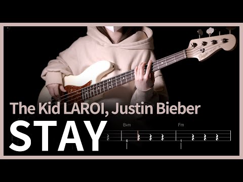 459. The Kid LAROI, Justin Bieber - STAY 【★☆☆☆☆】 (Bass Cover) | 베이스 악보[TAB]