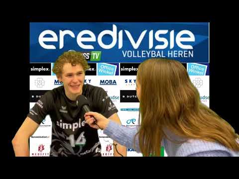 Tom Koops na de wedstrijd tegen Draisma Dynamo