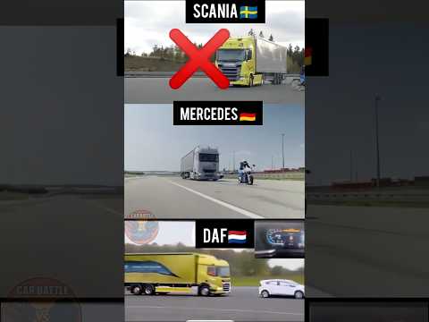 Thumbnail for 🛑Who Stops First? $Scania vs #Mercedes vs #DAF Auto-Brake Test by video, Car, Vehicle, Truck, vide, video i