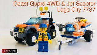 Lego City Coast Guard 4WD & Jet Scooter 7737: 360 view on turntable (Lazy Susan)