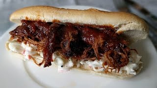 24h slowly smoked Pulled Pork Sandwich