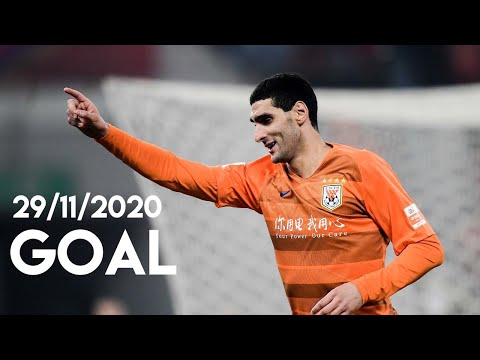 29/11/2020 Marouane Fellaini goal | Chinese FA Cup 2020 | Shandong Luneng - Zhejiang Greentown 2-0