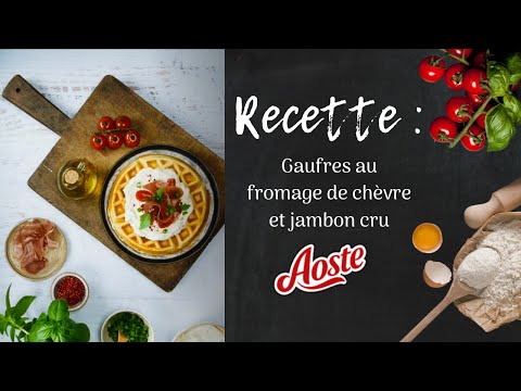Recette Gaufres au fromage de chèvre et miel