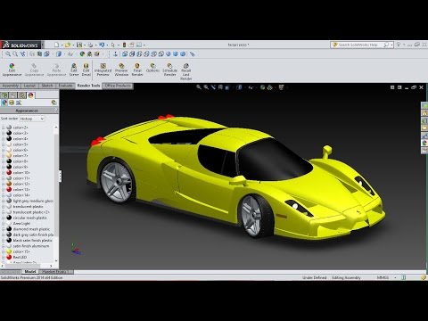 SolidWorks Ferrari Enzo 3D modelling
