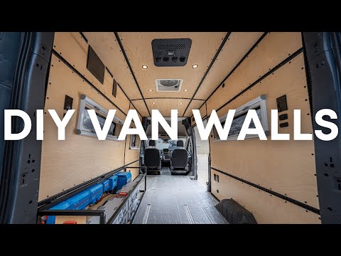 DIY CAMPER VAN WALLS W/ L-TRACK (100% from scratch)