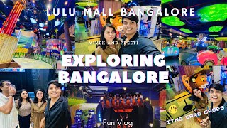 Exploring Bangalore | The Biggest Mall In INDIA I LULU Hypermarket  | Game Zone Funtura | Fun Vlog