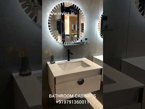 VIVISA 1200 MM MODERN STEEL BATHROOM CABINETS WITH LED MIRROR SET