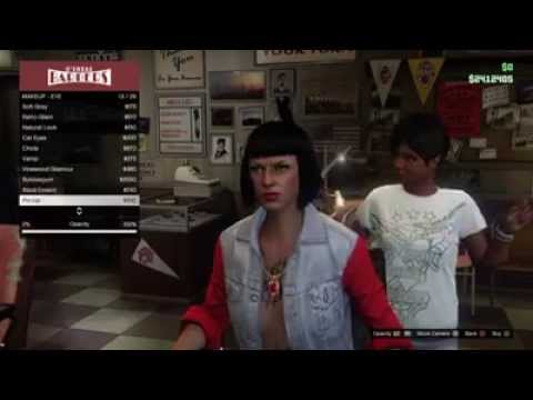 GTA V Online - PS4/XB1 Female Barber Shop Options(NO Flapper Bob Hairstyle)