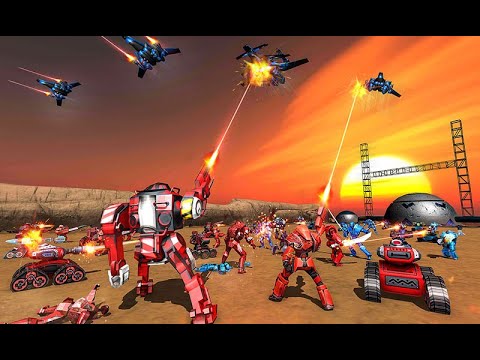 Mars Battle : Bus Robot Game 3d - Android GamePlay | Walk through a Game