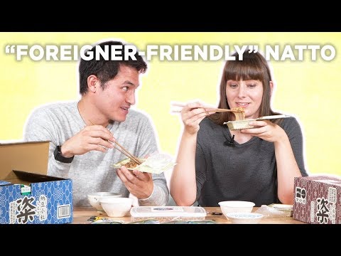 味覺測試 華夫納豆（發酵大豆）？ 以及其他多種納豆... (Taste Testing Waffle Natto (Fermented Soybeans)?... and many other types of natto...)