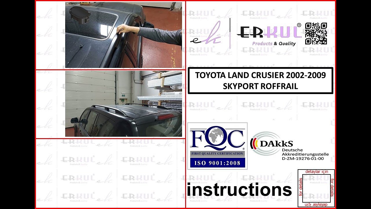 Рейлинги Skyport Серые (2 шт) Video 1