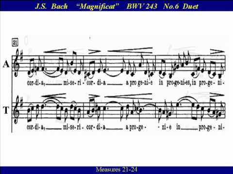JS Bach Magnificat BWV243-6 Et Misericordia - Alto