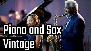 Vintage Piano and Sax Jazz from 1940s and 1950s