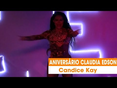 Candice Kay no aniversário de Claudia Edson
