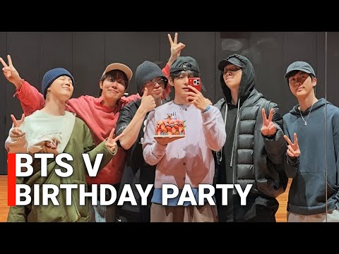 BTS Members Surprise V with a Birthday Party FULL VIDEO | Jin, J-Hope, RM, Jimin & Jungkook