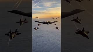 This B-2 Bomber Formation Will Leave You Speechless 🤯 #shorts #aircraft #usaf